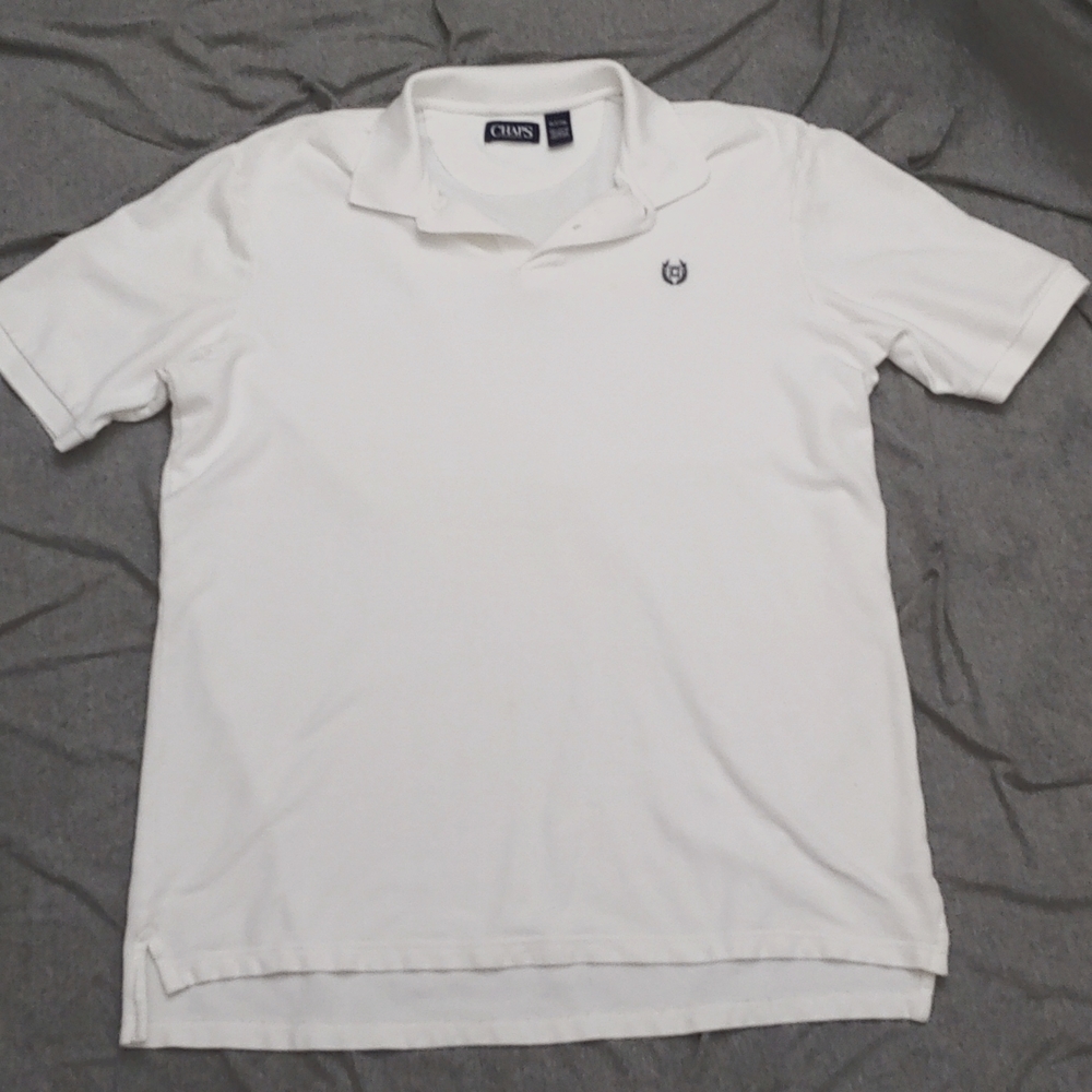 CHAPS * WHITE SS POLO * XL